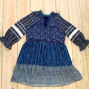 Anthropologie Swing Dress with Bold Prints